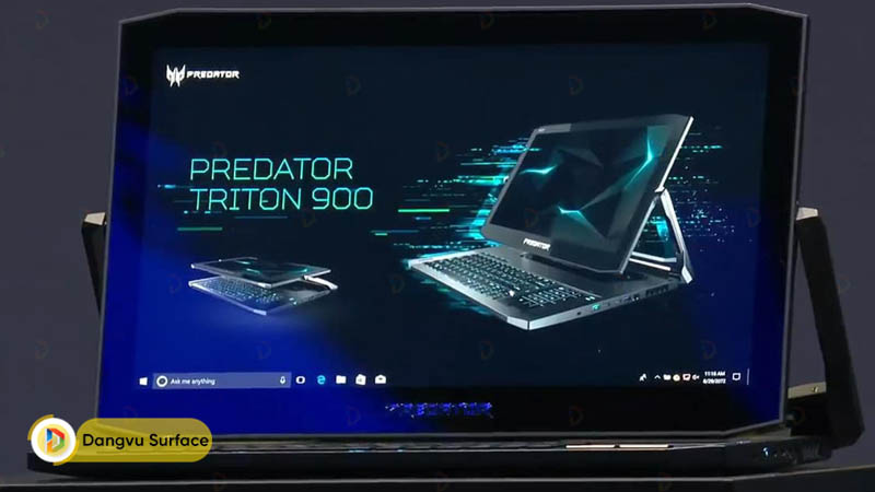 Thiết kế 2 trong 1 là điểm nổi bật của Acer Predator Triton 900