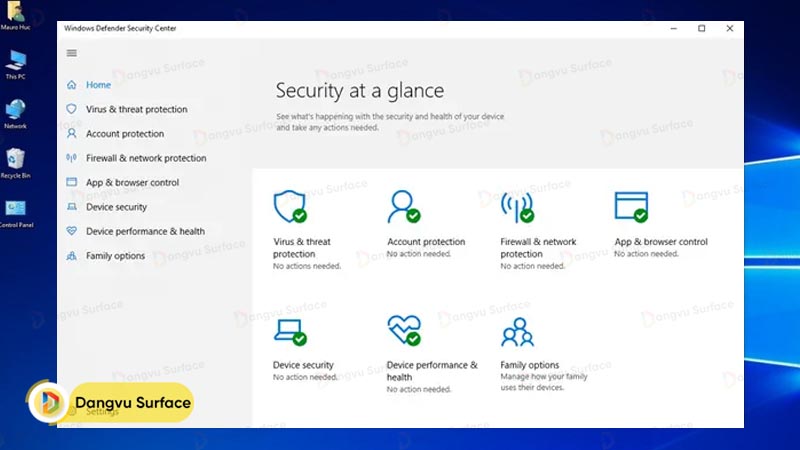 Windows Defender hoàn toàn bảo vệ cho chiếc máy của bạn