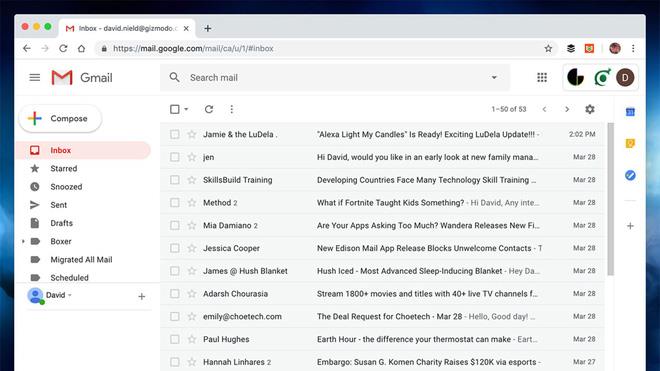 Gmail chắc chắn sẽ tối ưu hơn khi sử dụng bằng Laptop