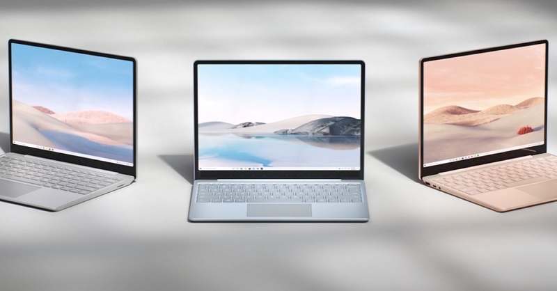 3 màu chính thức của Surface Laptop Go: Ice Blue, Sandtone, Sliver