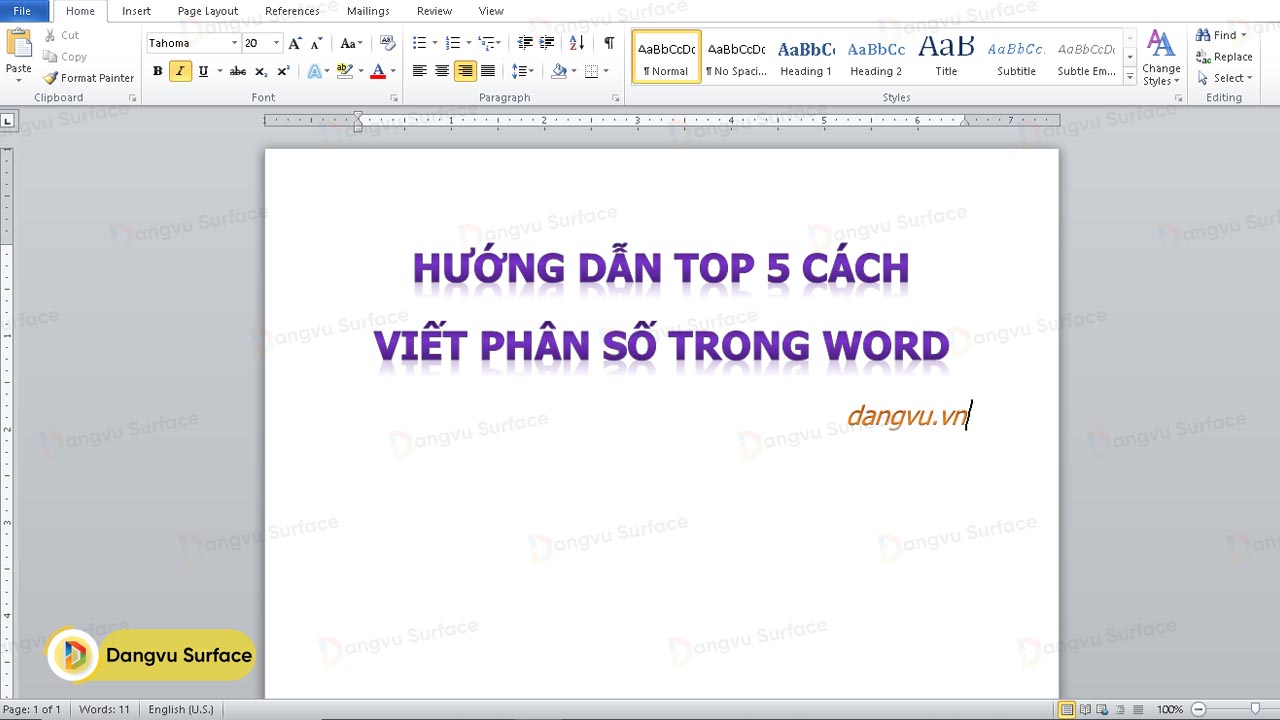 5 Cách Viết Phân Số Trong Word Không Phải Ai Cũng Biết