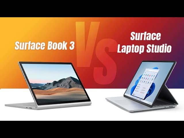 So sánh Surface Laptop Studio vs Surface Book 3