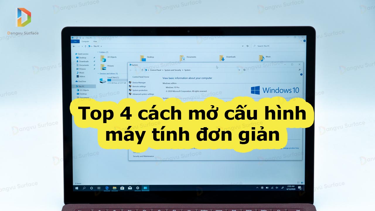 Top 4 cách mở cấu hình máy tính đơn giản