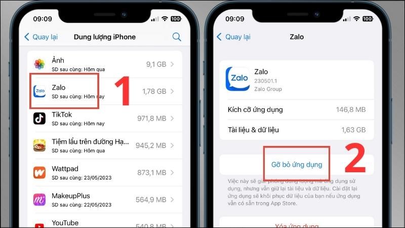 Xóa bộ nhớ đệm ứng dụng thủ công