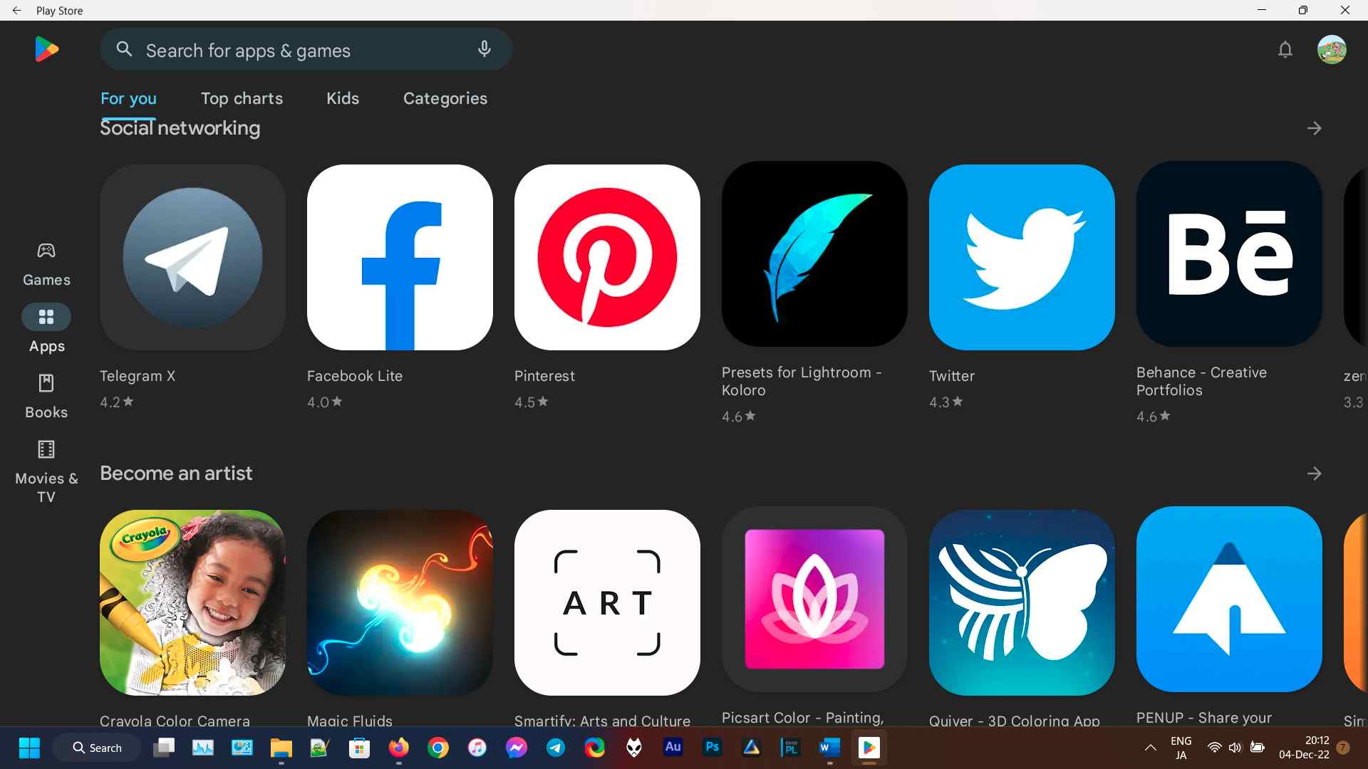 Cài ứng dụng Android trên Windows 11 bằng Google Play Games