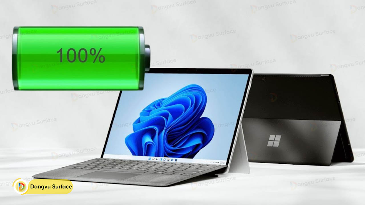 Hãy sạc đầy pin Surface lên 100%