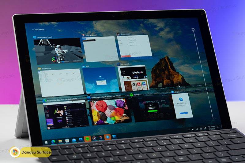 Khả năng đa nhiệm trên Surface Pro 7+