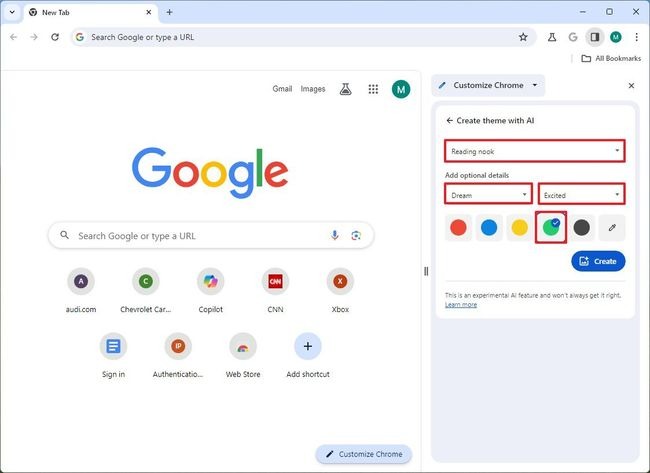 Sắp xếp các tab bằng AI trên Chrome