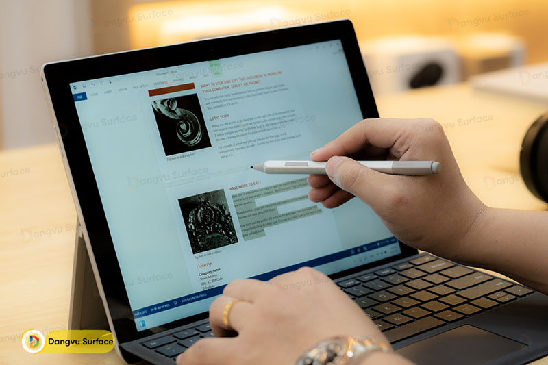 Hỗ trợ bút cảm ứng trên Surface Pro 3