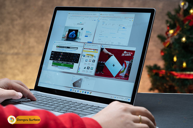 Surface Laptop 5 cũng có thời lượng sử dụng cao phục vụ tốt cho công việc