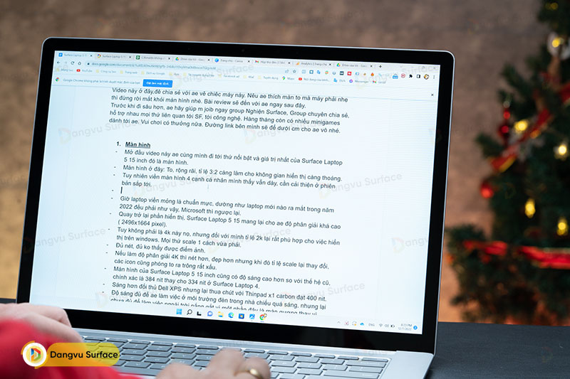 Surface Laptop 5 có nhiều điểm nổi bật, đáp ứng nhu cầu làm việc văn phòng hiệu quả