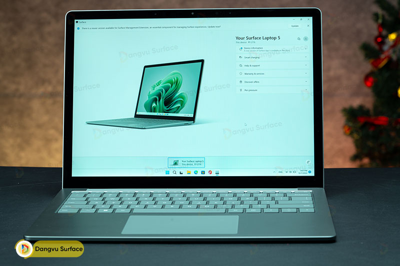 Màn hình Surface Laptop 5 sở hữu các tiêu chuẩn cao, cho màu sắc sắc nét