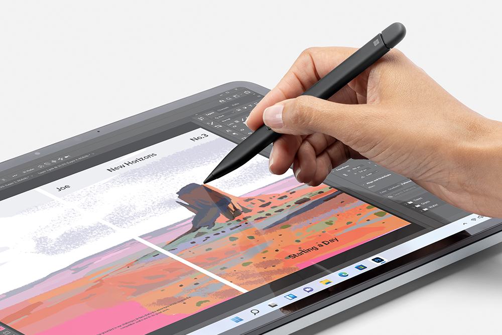 Bút Surface Slim Pen 2 được trang bị tính năng phản hồi xúc giác Haptic Feedback