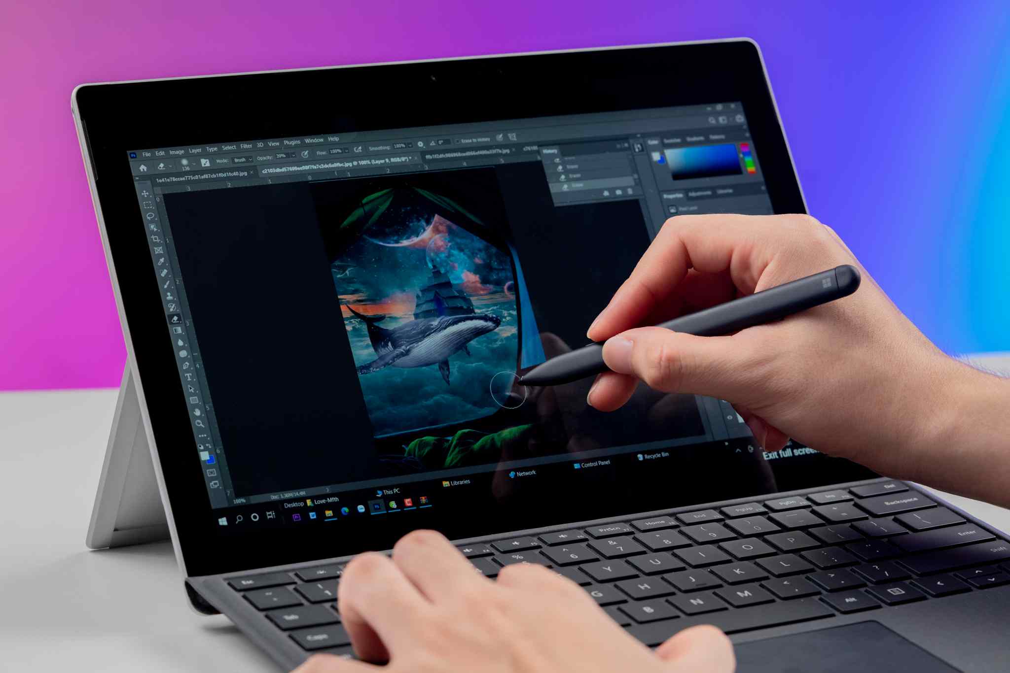 Mục đích văn phòng hay đồ hoạ cơ bản thì Surface Pro 7 là một lựa chọn hợp lý