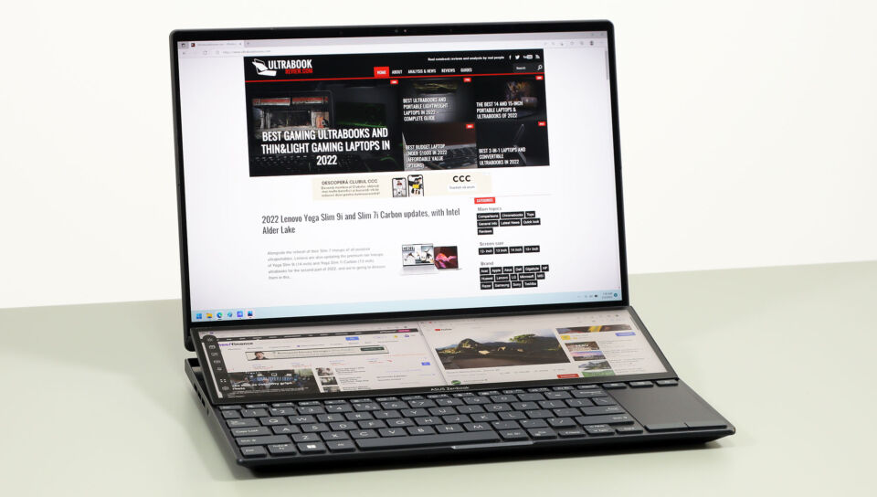 Zenbook Pro 14 Duo OLED sở hữu tỷ lệ khung hình 16:10