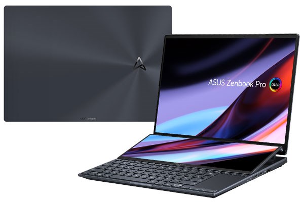 Zenbook Pro 14 Duo OLED (UX8402) mở ra trải nghiệm độc đáo với màn hình phụ ScreenPad Plus
