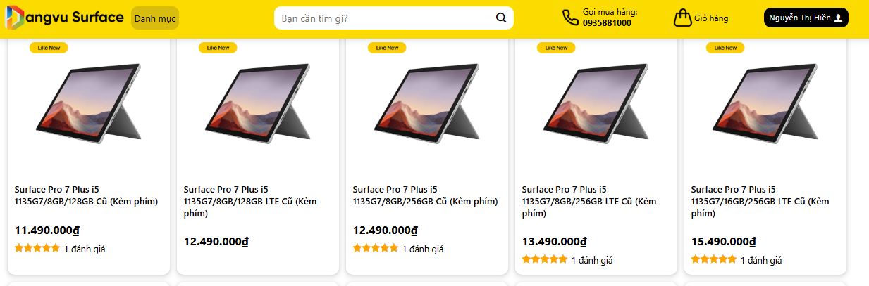 So về giá thì Surface Pro 7 dễ thở hơn so với Pro 7+ hiện tại