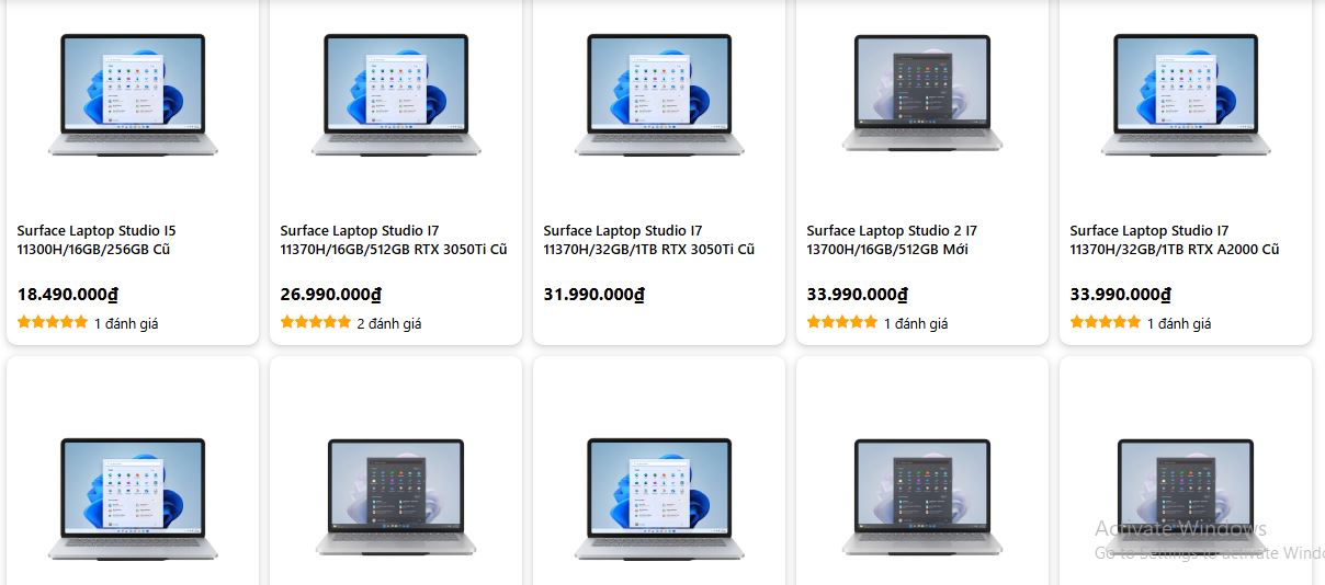 giá của Surface Laptop Studio