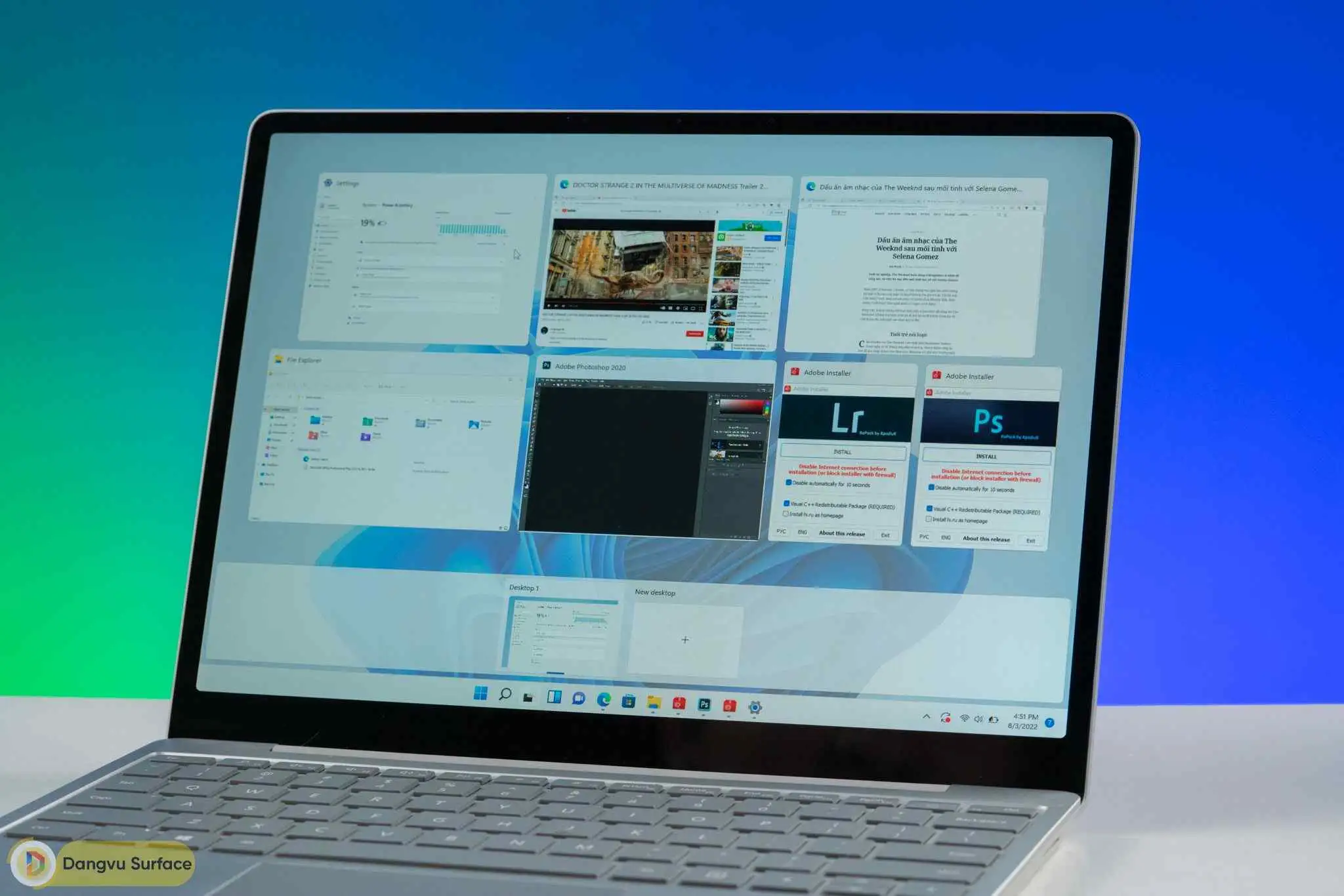 Surface Laptop Go 3 được Microsoft dùng HĐH Windows