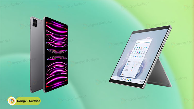 So sánh hiệu năng giữa Ipad Pro M2 129 vs Surface Pro 9 
