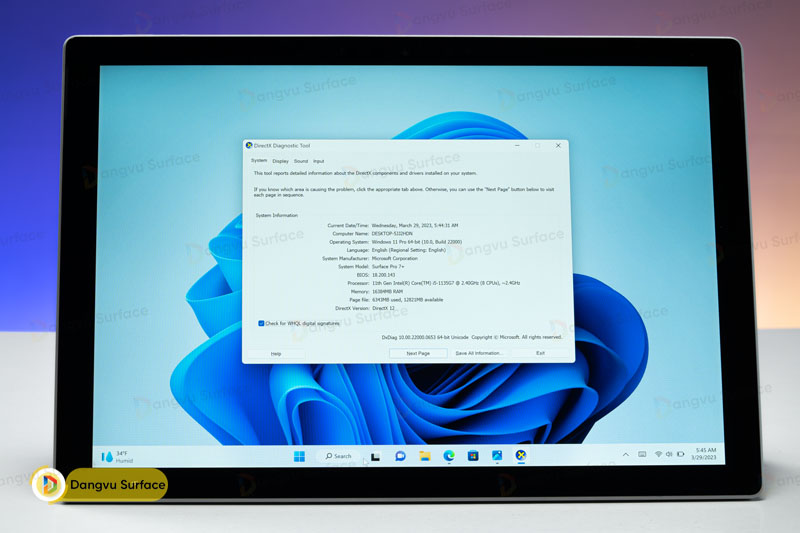 Surface Pro 7 Plus trang bị vi xử lý cao cấp, mạnh mẽ