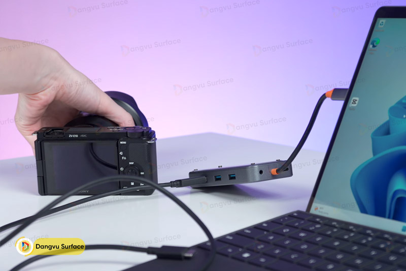 Surface Pro 9 phục vụ khá tốt công việc dựng video chỉnh sửa bằng các ứng dụng đơn giản, nhẹ nhàng