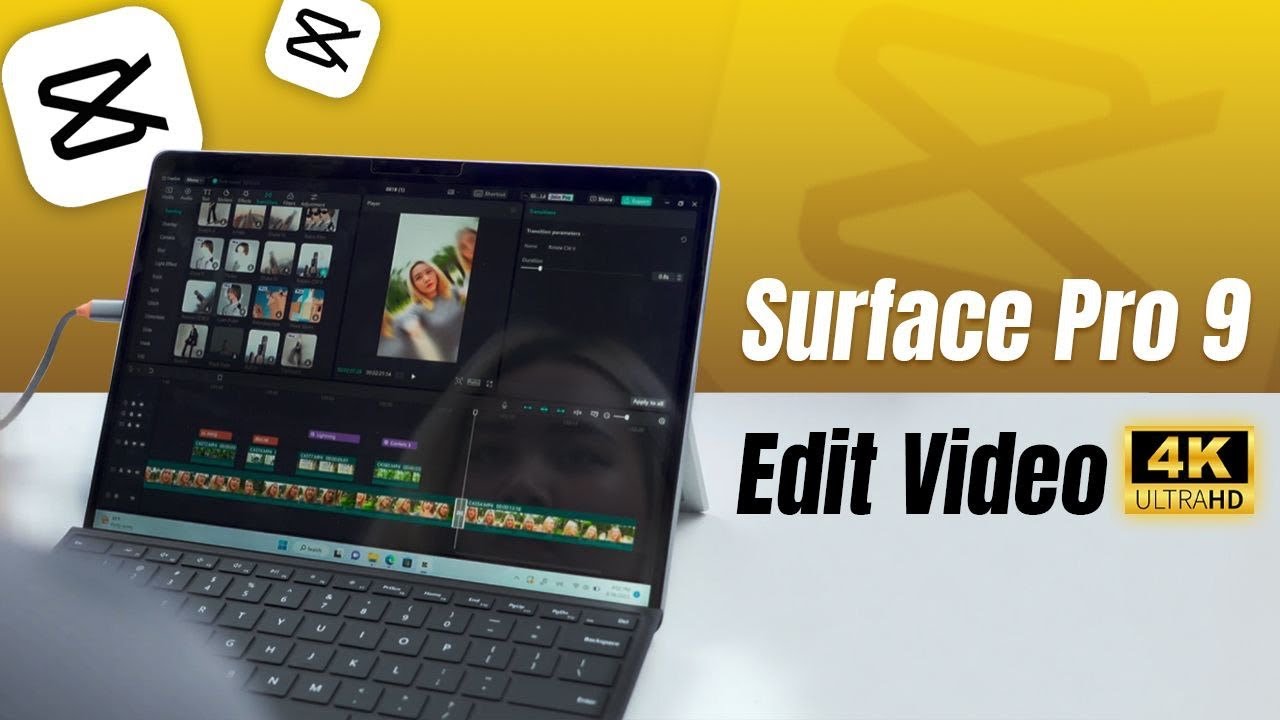 Trải nghiệm dựng video 4K trên Capcut PC với Surface Pro 9 bia