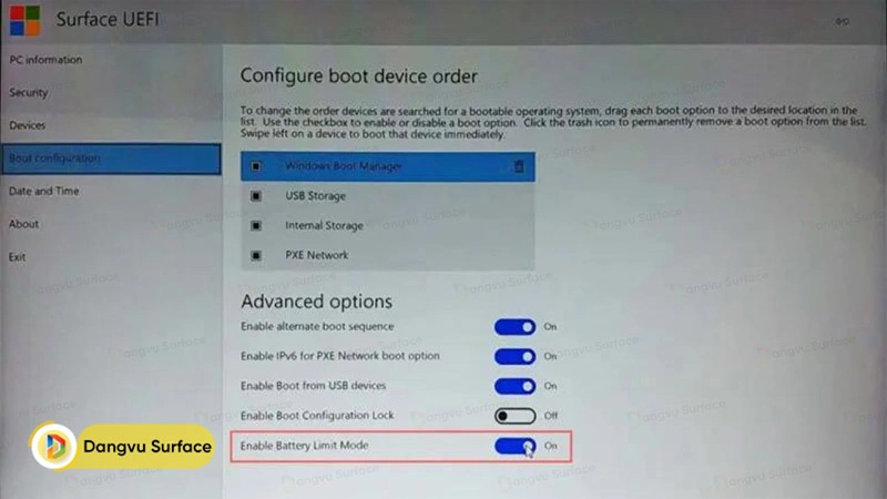 2 cách kích hoạt chế độ giới hạn pin (Battery Limit) trên Surface đơn giản, nhanh chóng