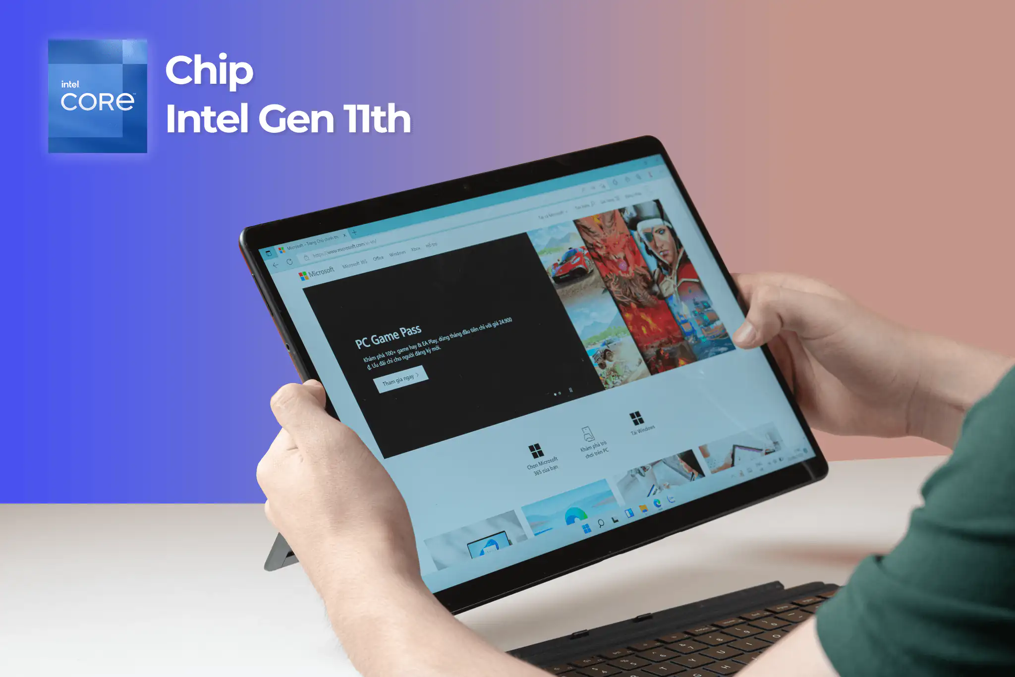 Surface Pro 8 trang bị Intel 11th