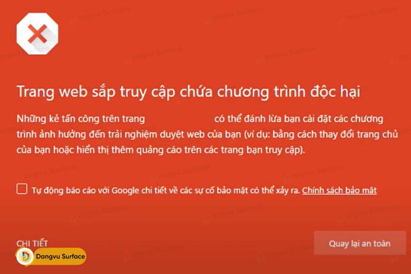 Không truy cập vào các web có nội dung độc hại