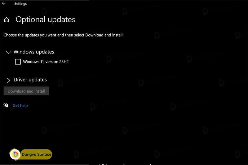 Cập nhật Win 11 23H2 bằng tính năng Windows Update trong ứng dụng Settings