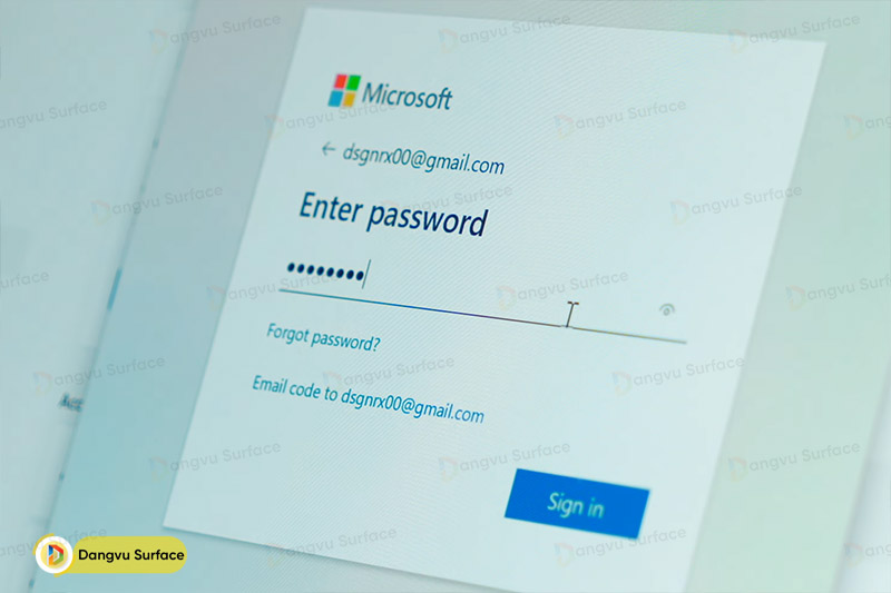 Đăng nhập vào Surface bằng Microsoft account 