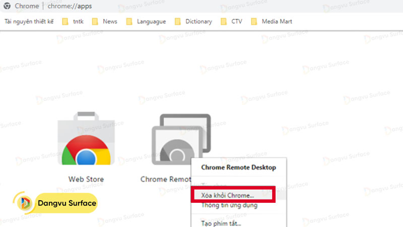 Xóa các ứng dụng web không sử dụng