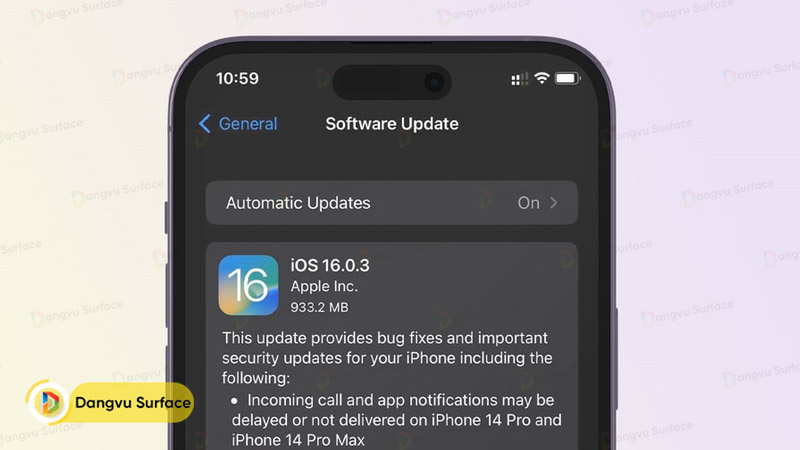 Bạn đã có thể cập nhật iOS 16.0.3 trên thiết bị điện thoại iPhone