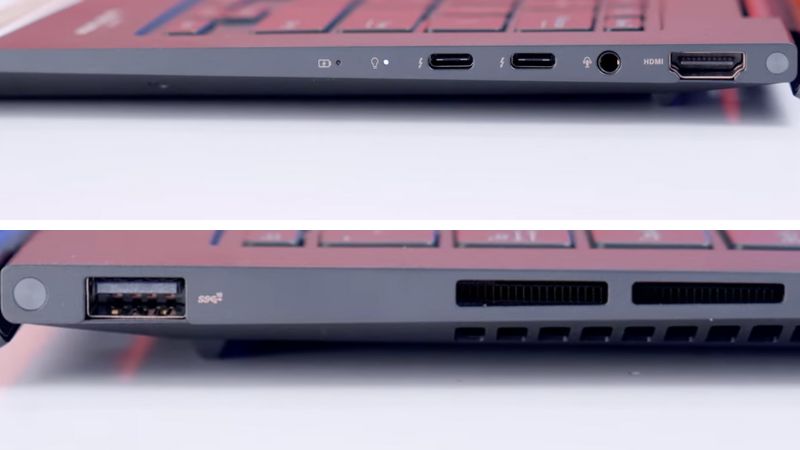 ASUS Zenbook 14X OLED vừa đủ các cổng kết nối cần thiết