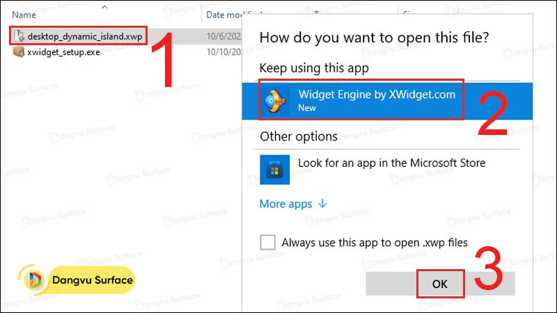Cách sử dụng Xwidget để cài đặt Dynamic Island