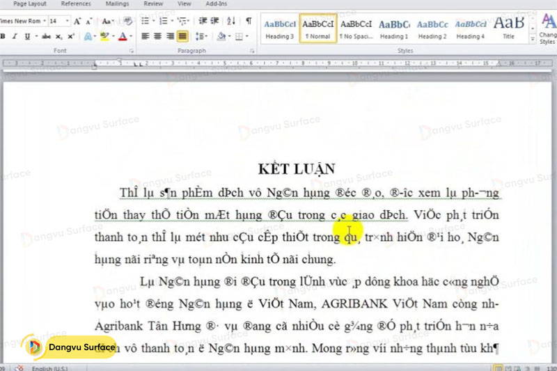 Nếu không có Font chữ Tiếng Việt thì viết chữ có dấu sẽ bị lỗi kiểu như thế này