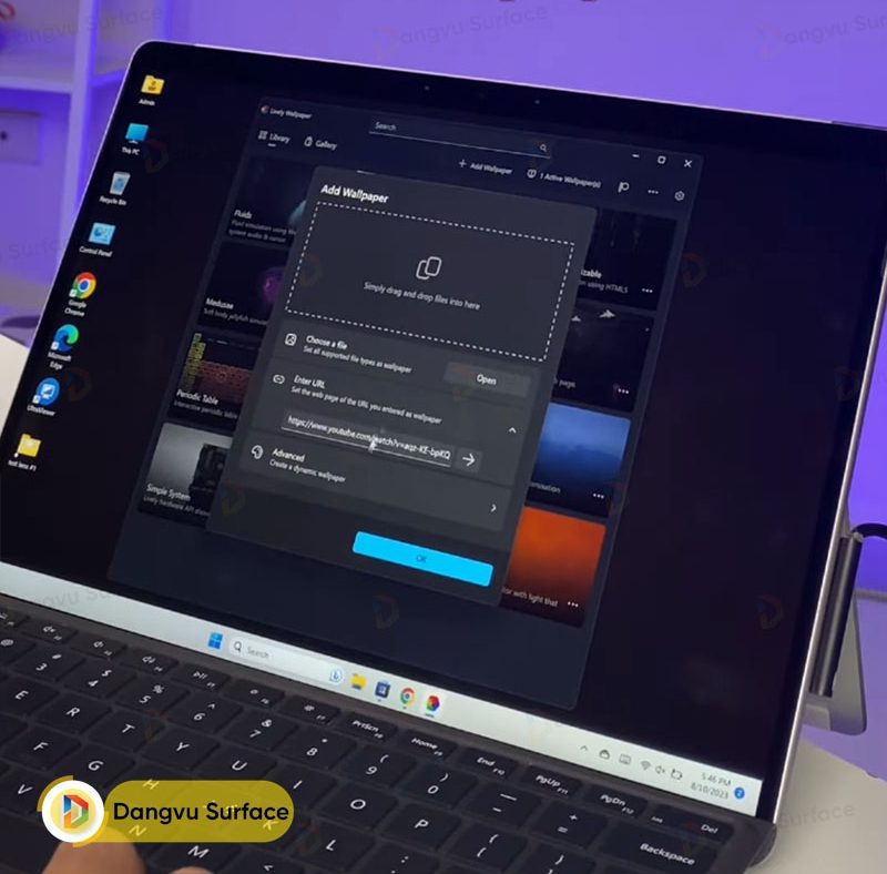 Cách cài hình nền động cho máy tính Windows