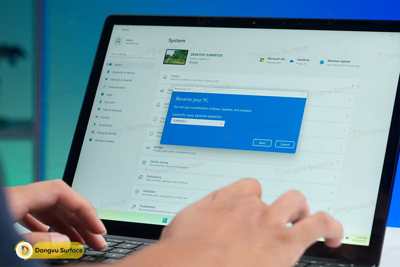 Đổi tên máy tính Surface thông qua Settings ( Windows 11)