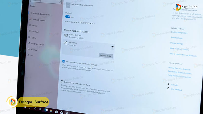 Cách kiểm tra thông tin của Surface Pen