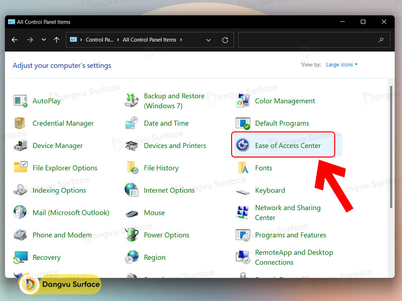 Tắt hiệu ứng trong Control Panel