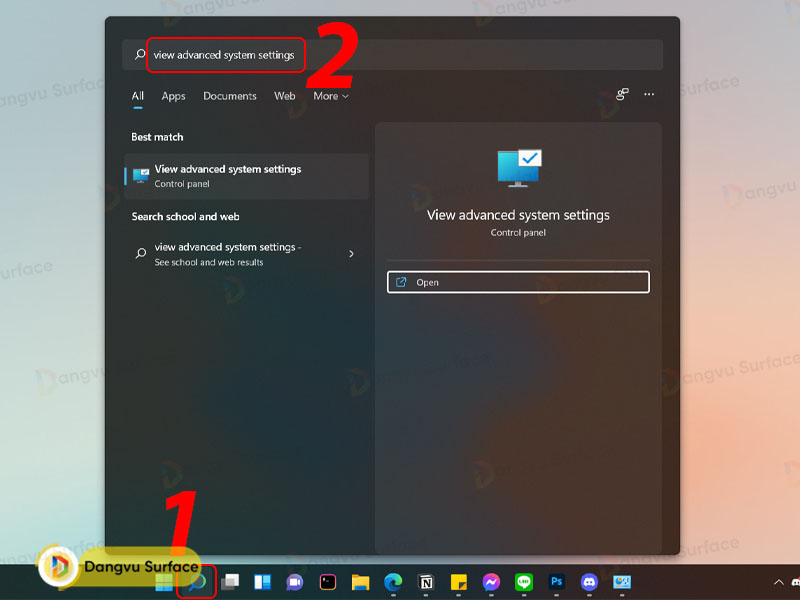 Tắt hiệu ứng trong bảng Performance Option