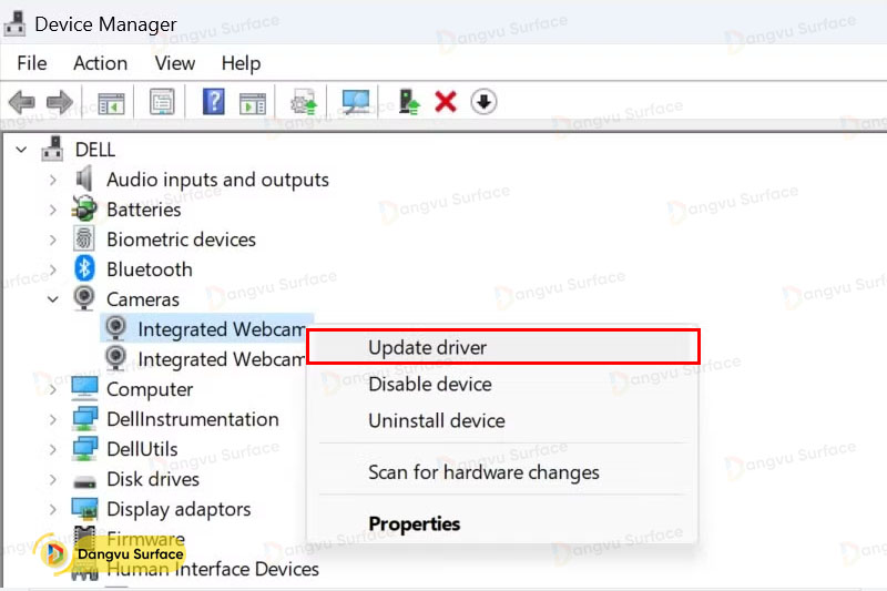 Cập nhật Camera Driver