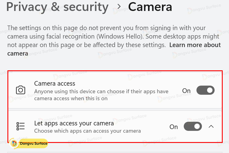 Kiểm tra cài đặt quyền riêng tư