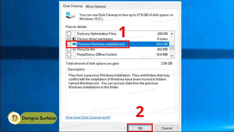 Sử Dụng Công Cụ Disk Cleanup