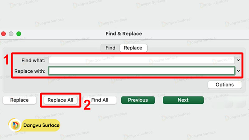 Xuống dòng bằng Find and Replace