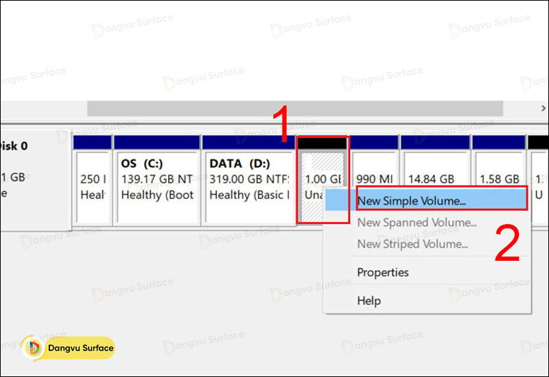 Hướng dẫn chia ổ trên Windows 10