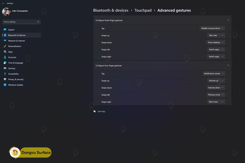 Cách tùy chỉnh cử chỉ ba ngón tay trên hệ điều hành Windows 11