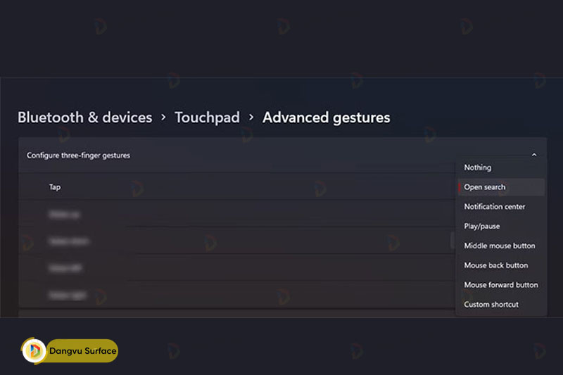 Cách tùy chỉnh cử chỉ ba ngón tay trên hệ điều hành Windows 11