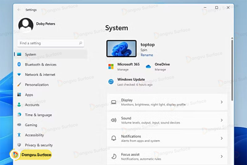 Dùng Settings để xem lịch sử cập nhật Windows